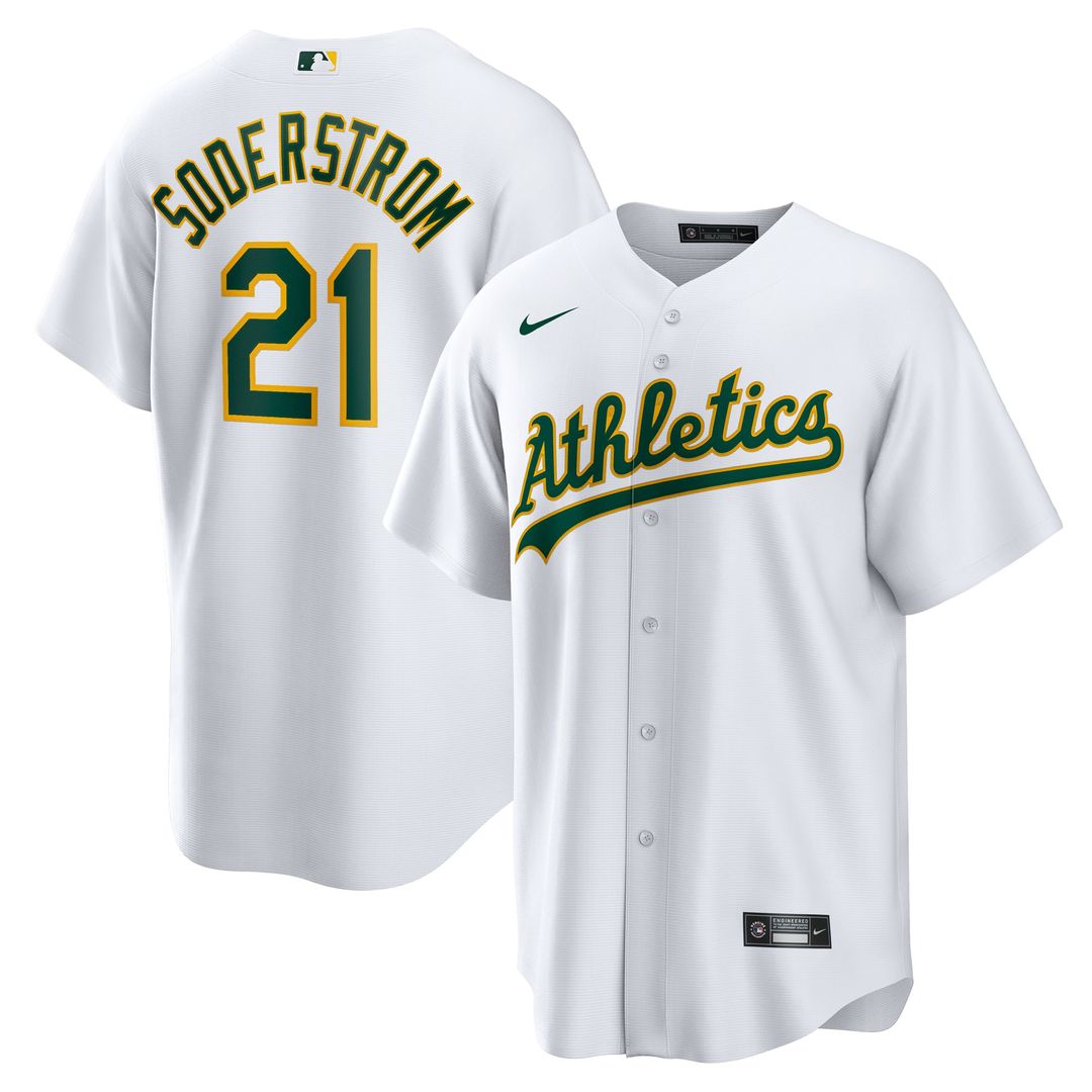 Athletics Tyler Soderstrom Home Replica Jersey — White