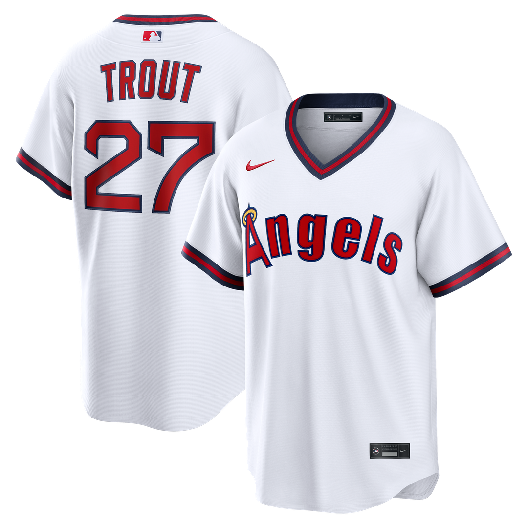 Los Angeles Angels Mike Trout Road Replica Jersey — Gray