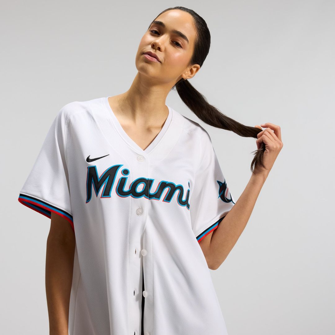 Miami Marlins Sandy Alcantara Women's Home Limited Jersey — White
