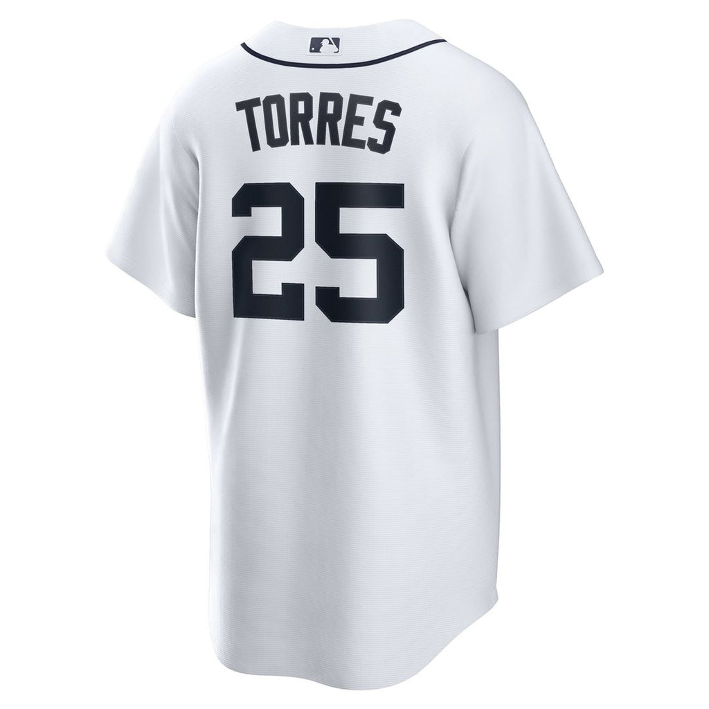 Detroit Tigers Gleyber Torres Home Replica Jersey — White