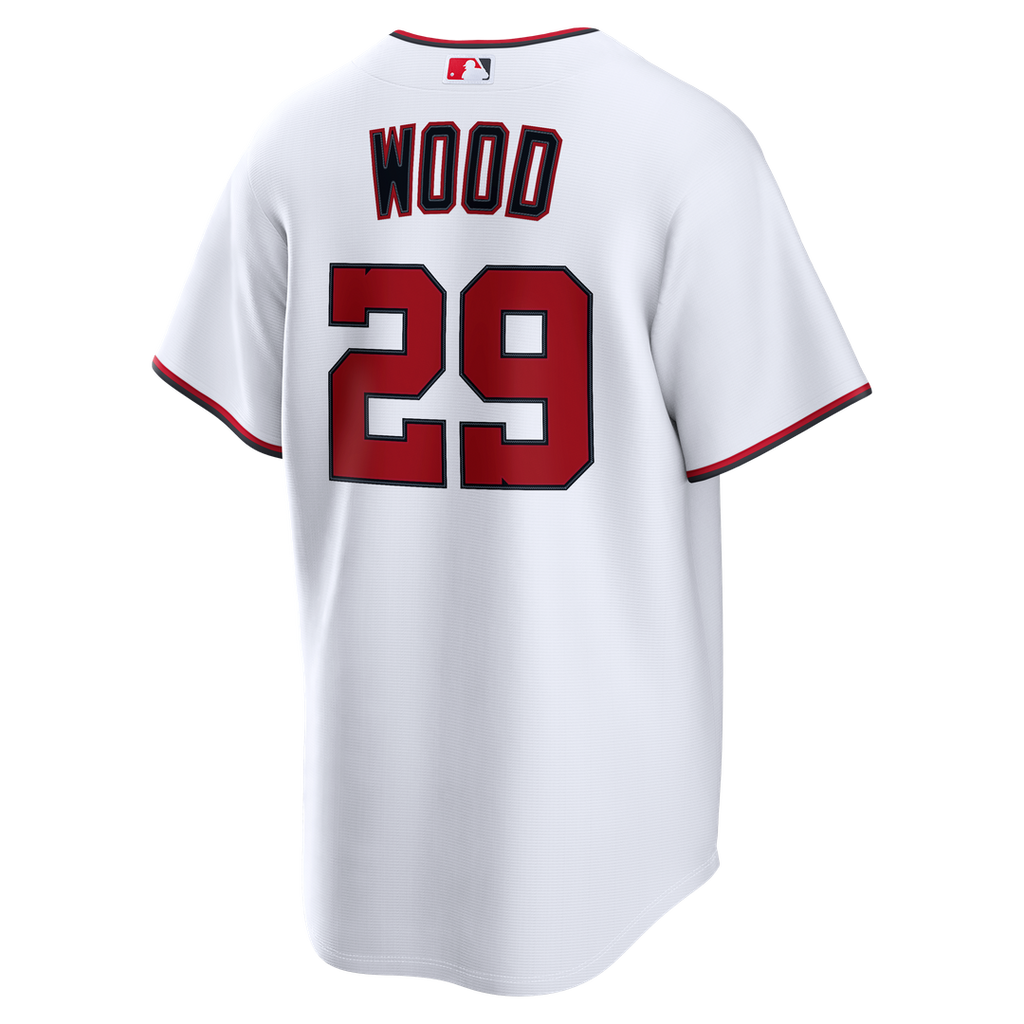 Washington Nationals James Wood Home Replica Jersey — White