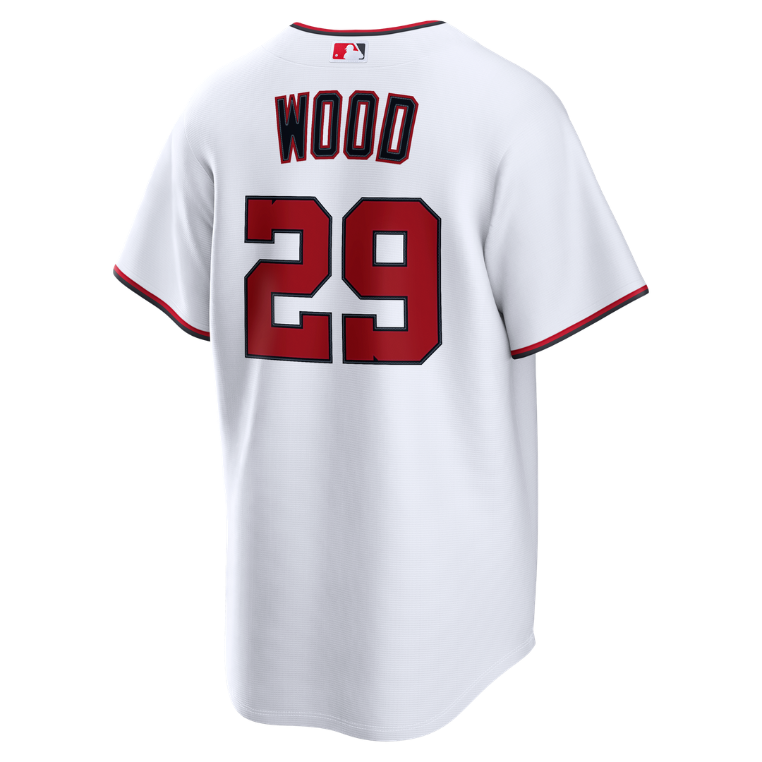 Washington Nationals James Wood Home Replica Jersey — White