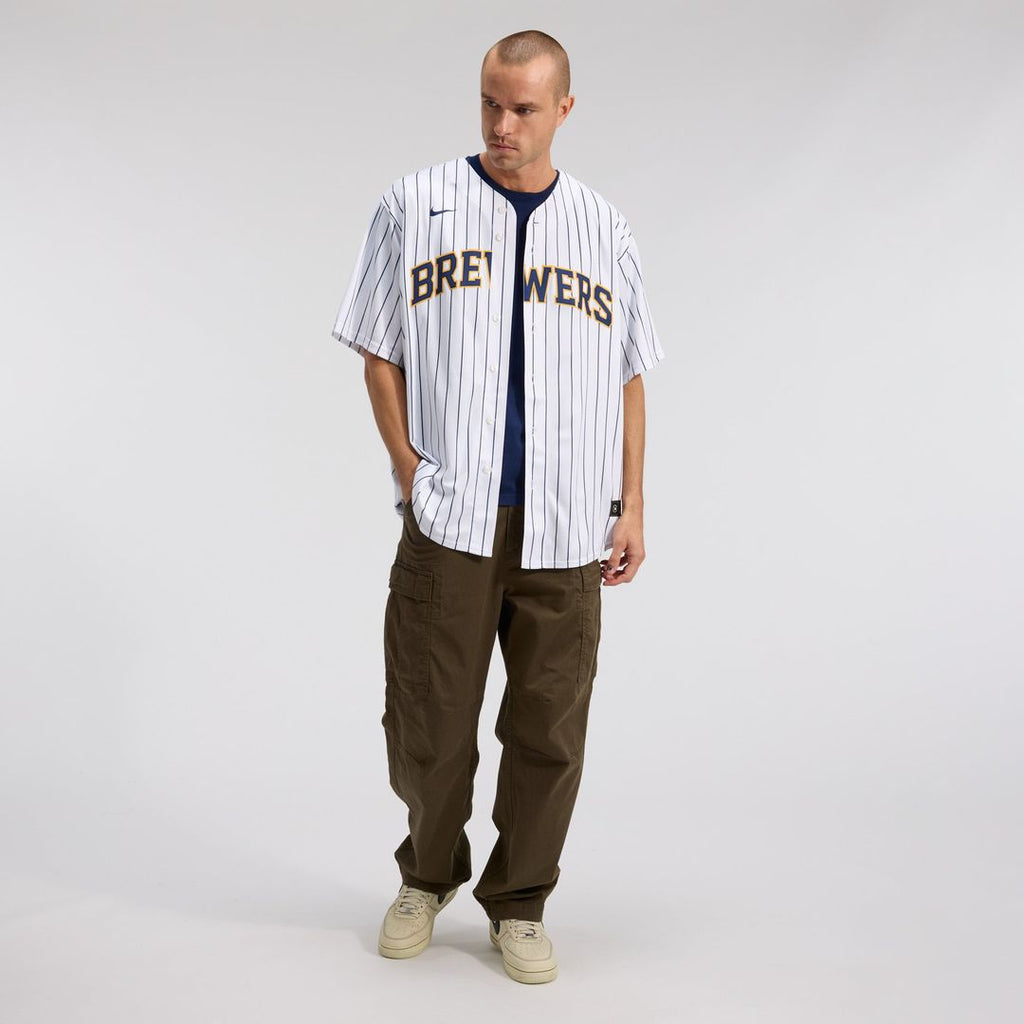 Milwaukee Brewers Christian Yelich Alternate Replica Jersey — White