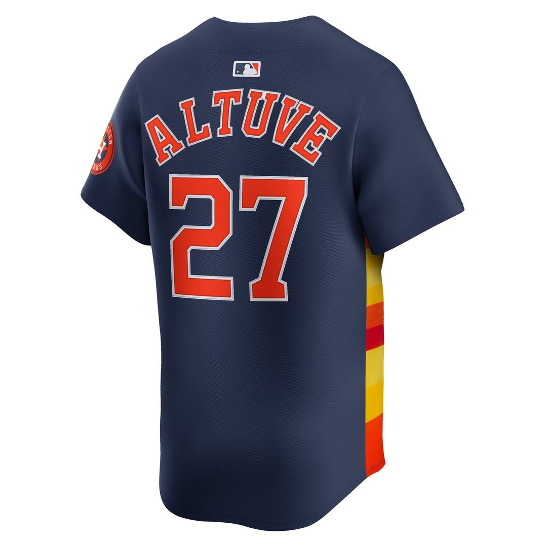 Houston Astros Jose Altuve Alternate Limited Jersey — Navy