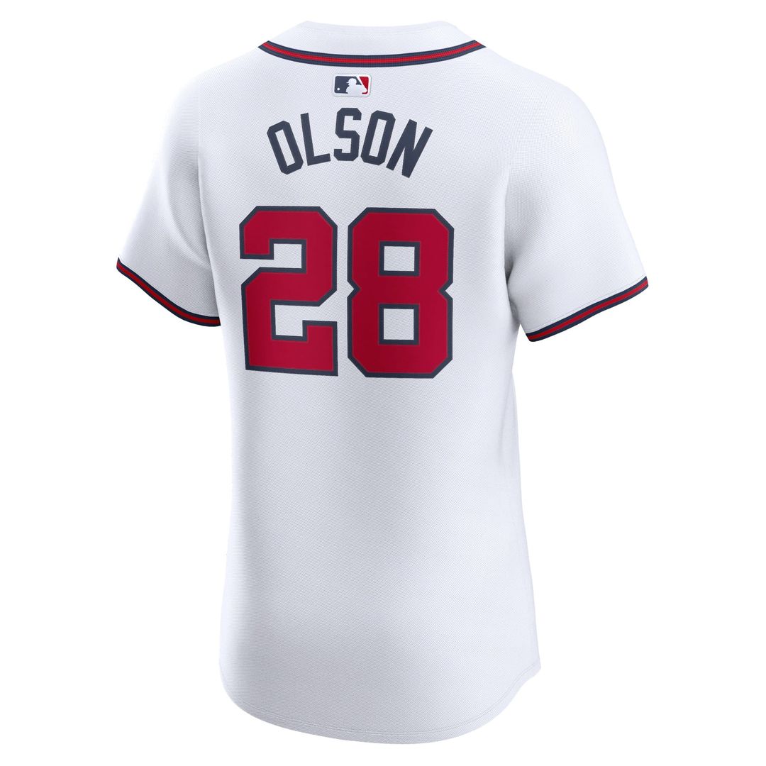 Atlanta Braves Matt Olson Home Elite Jersey — White