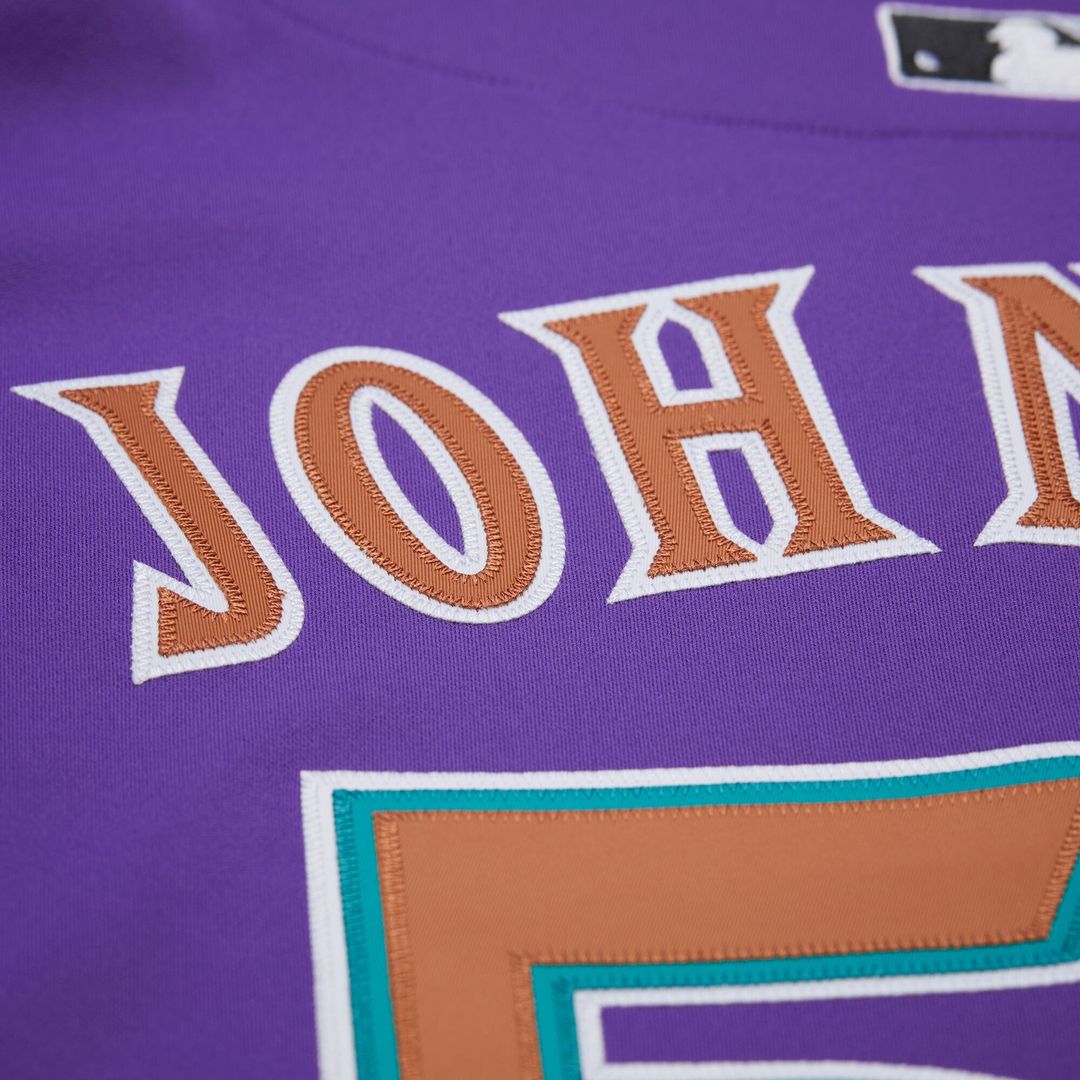 Arizona Diamondbacks Randy Johnson 2000 Throwback Authentic Jersey — Purple