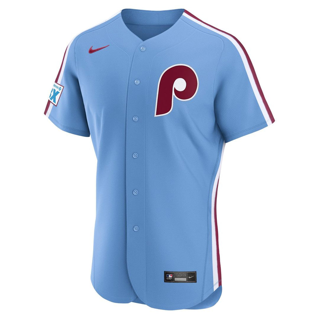 Philadelphia Phillies Alternate Authentic Jersey — Light Blue
