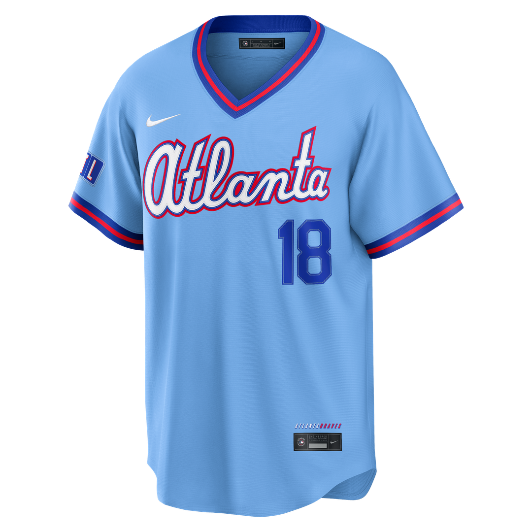 Atlanta Braves Mike Yastrzemski 2026 City Connect Stadium Jersey — Powder Blue