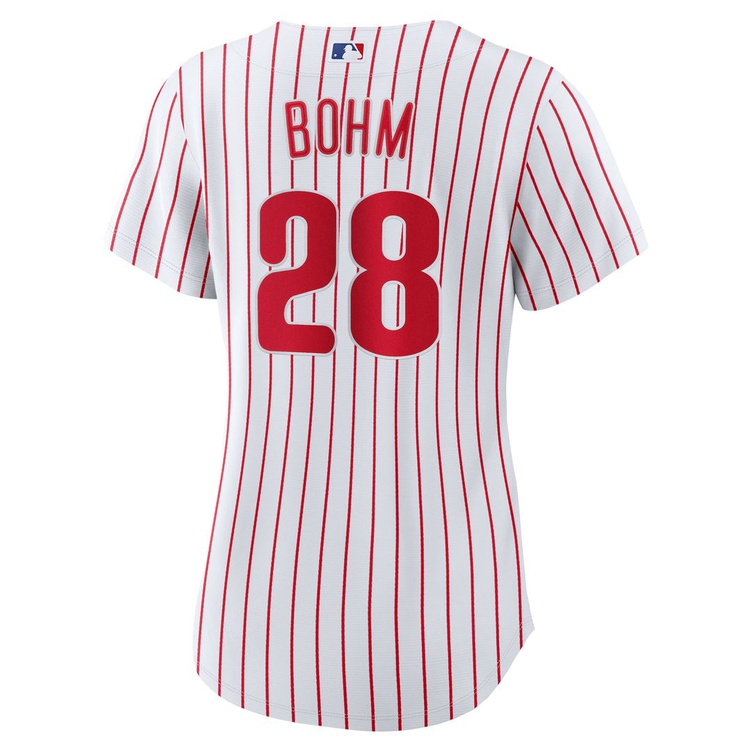Philadelphia Phillies Alec Bohm Women's Home Replica Jersey — White