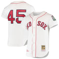 Boston Red Sox Pedro Martinez 1999 Cooperstown Home Authentic Jersey — White