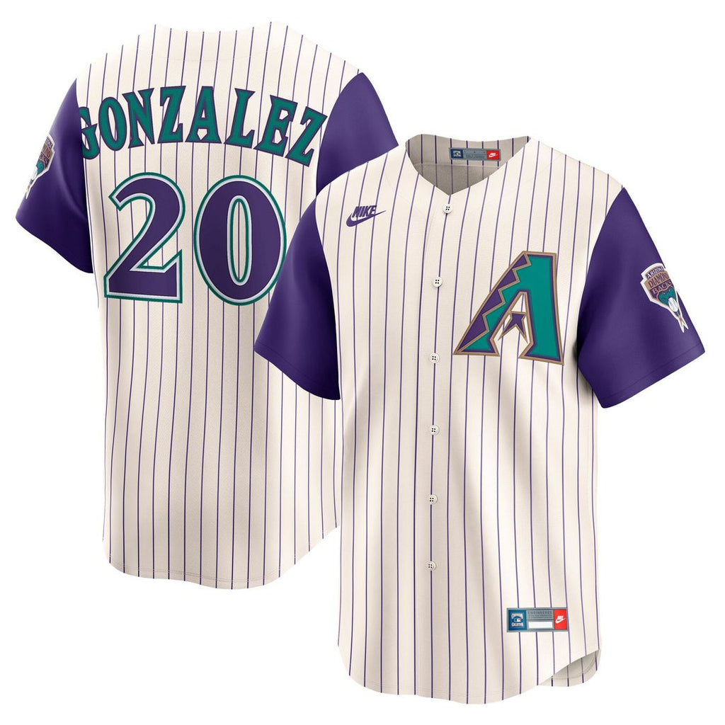 Arizona Diamondbacks Luis Gonzalez Throwback Cooperstown Limited Jersey — Cream