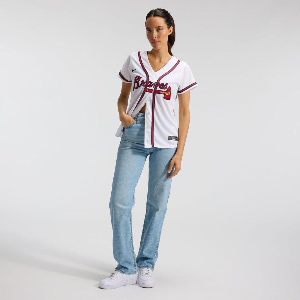Atlanta Braves Women's Home Replica Team Jersey — White