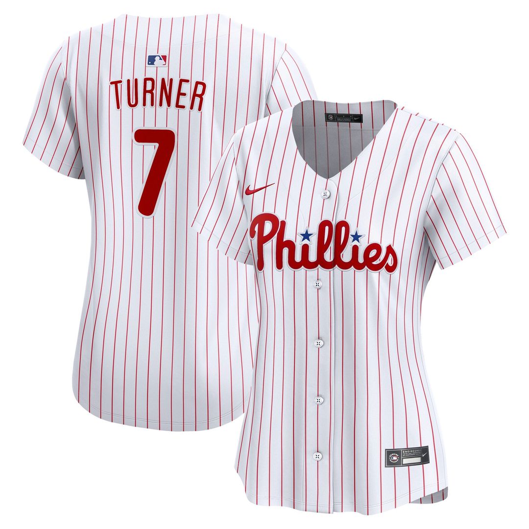 Philadelphia Phillies Trea Turner Women's Home Limited Jersey — White