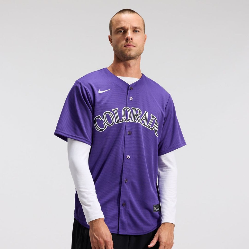 Colorado Rockies Alternate Replica Team Jersey — Purple