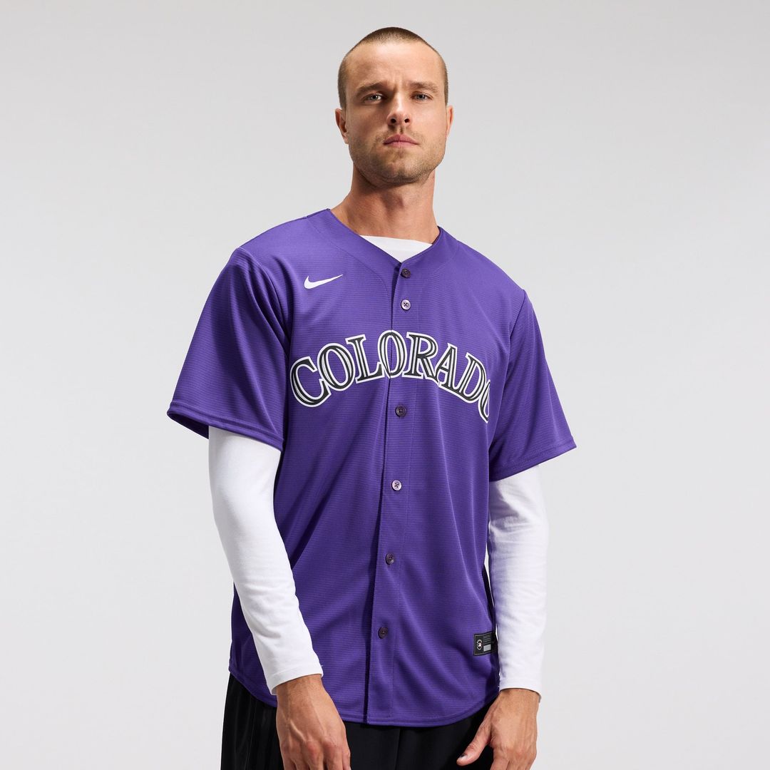 Colorado Rockies Alternate Replica Team Jersey — Purple