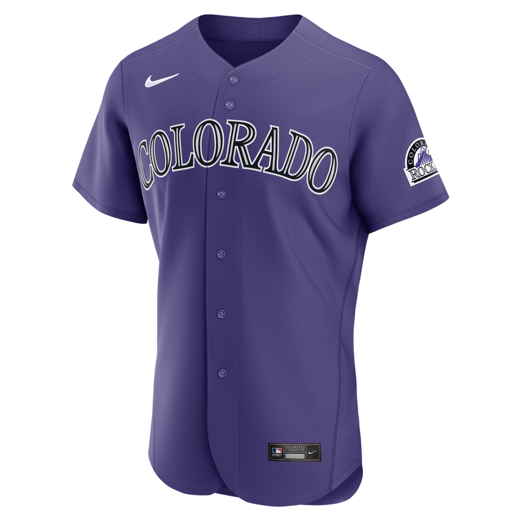 Colorado Rockies Alternate Authentic Jersey — Purple