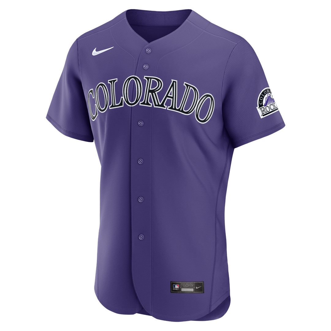 Colorado Rockies Alternate Authentic Jersey — Purple