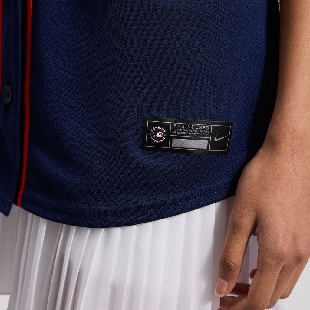 Atlanta Braves Ronald Acuña Jr. Women's Alternate Limited Jersey — Navy