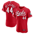 Cincinnati Reds Elly De La Cruz Alternate Authentic Sponsor Patch Jersey — Red