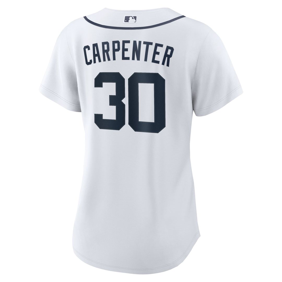 Detroit Tigers Kerry Carpenter Women's Home Replica Jersey — White