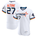 Houston Astros Jose Altuve City Connect Authentic Sponsor Patch Jersey — White