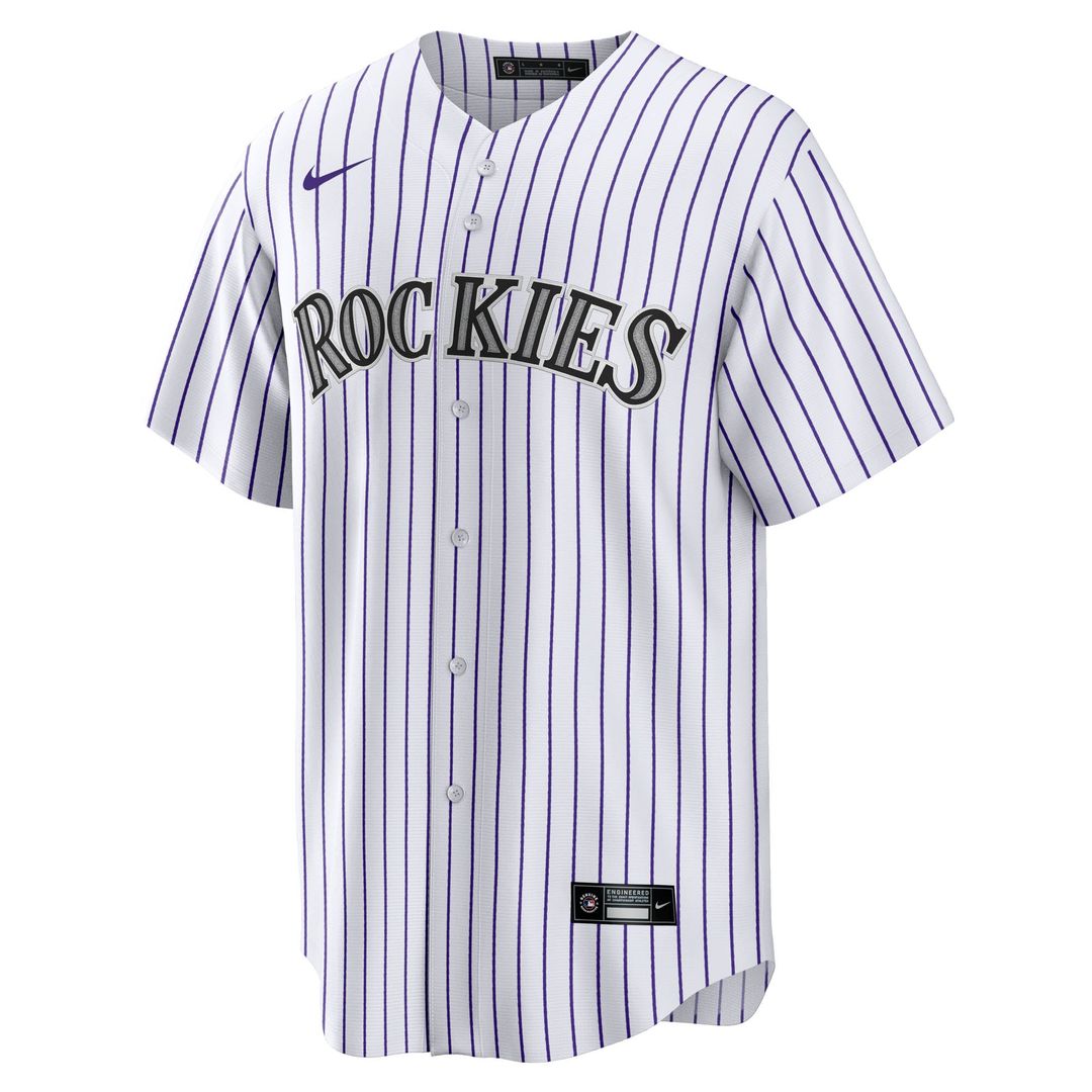 Colorado Rockies Hunter Goodman Home Replica Jersey — White
