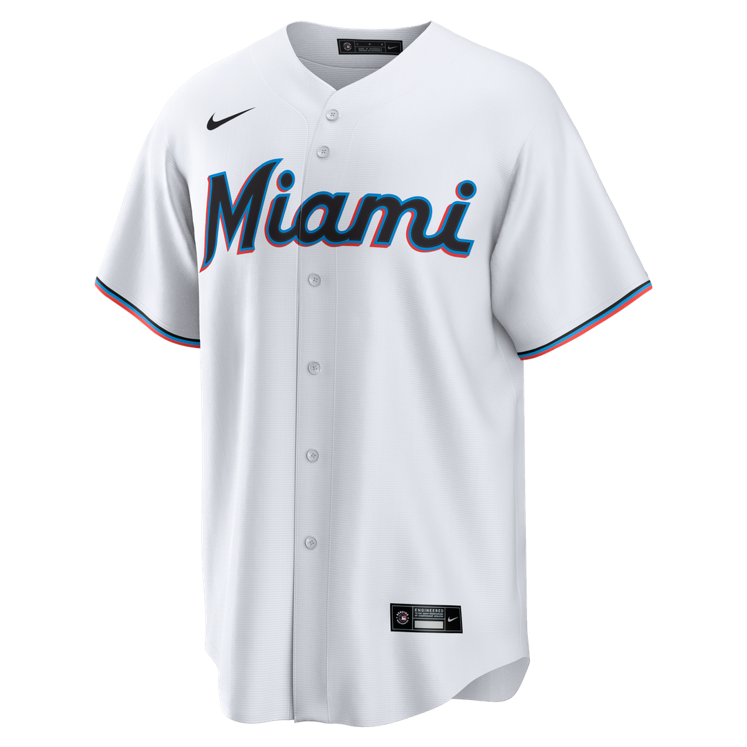 Miami Marlins Griffin Conine Home Replica Jersey — White