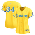 Boston Red Sox David Ortiz Women's City Connect Limited Jersey — Gold