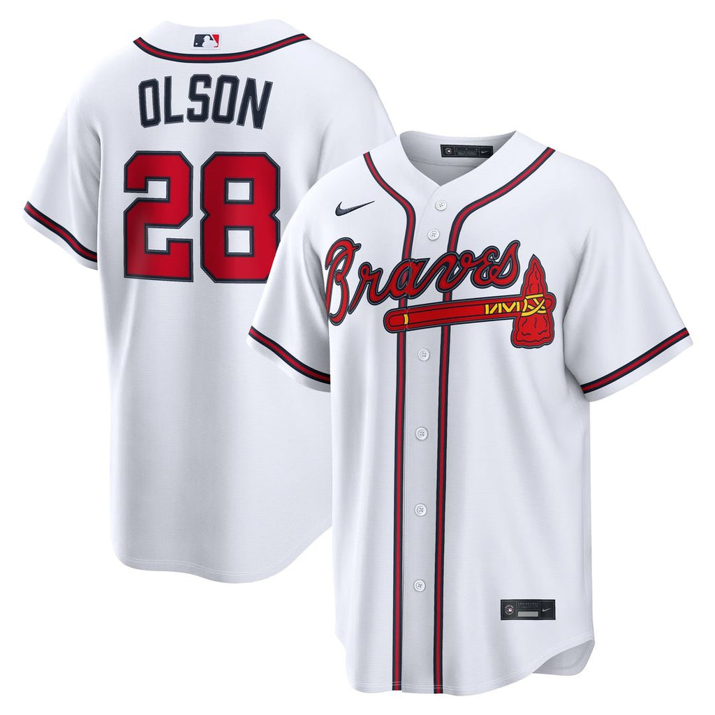 Atlanta Braves Matt Olson Home Replica Jersey — White