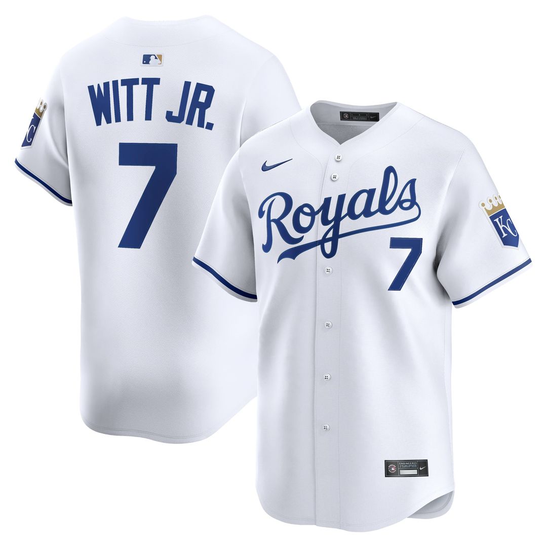 Kansas City Royals Bobby Witt Jr. Home Limited Jersey — White