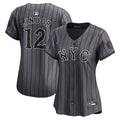 New York Mets Francisco Lindor Women's City Connect Limited Jersey — Gray
