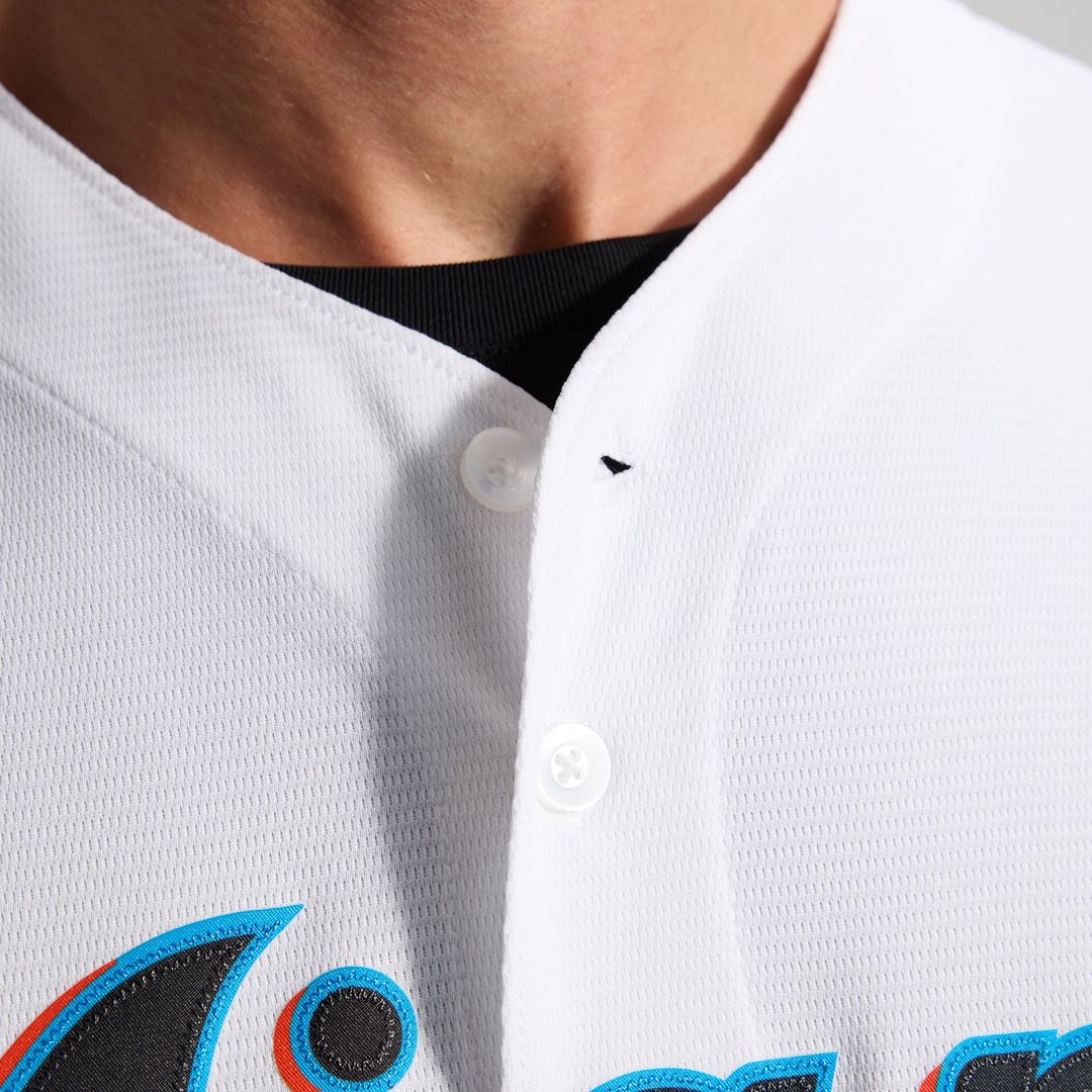 Miami Marlins Home Replica Team Jersey — White