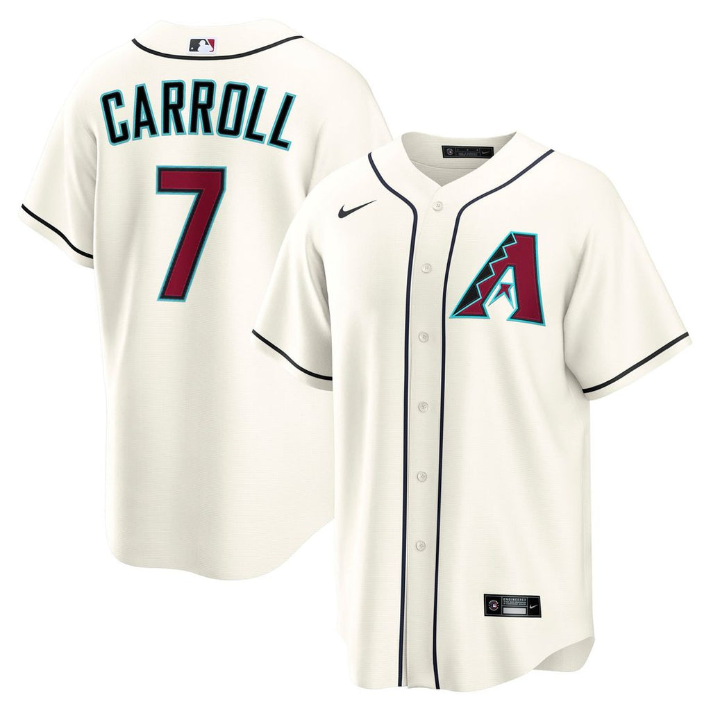 Arizona Diamondbacks Corbin Carroll Home Replica Jersey — Cream