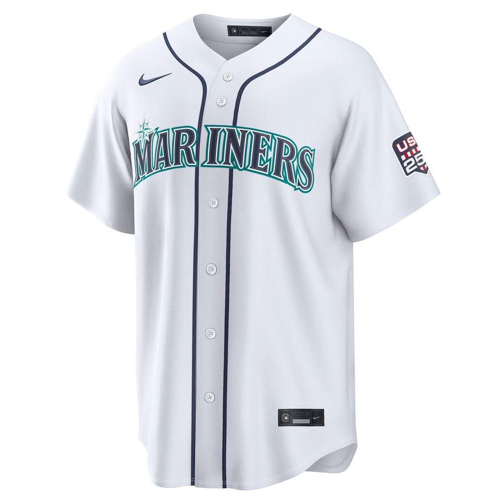 Seattle Mariners Cal Raleigh USA 250 Fourth of July Home Stadium Jersey — White