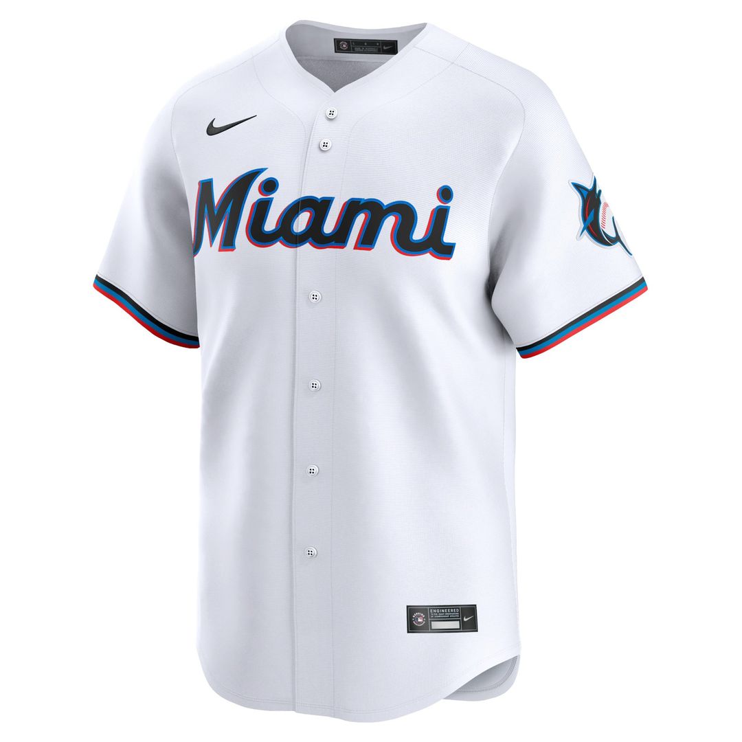 Miami Marlins Sandy Alcantara Home Limited Jersey — White