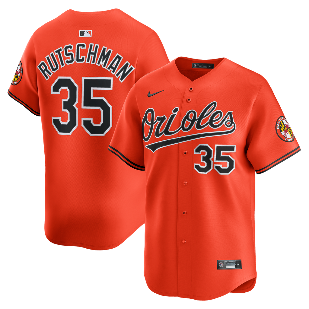 Baltimore Orioles Adley Rutschman 2nd Alternate Limited Jersey — Orange