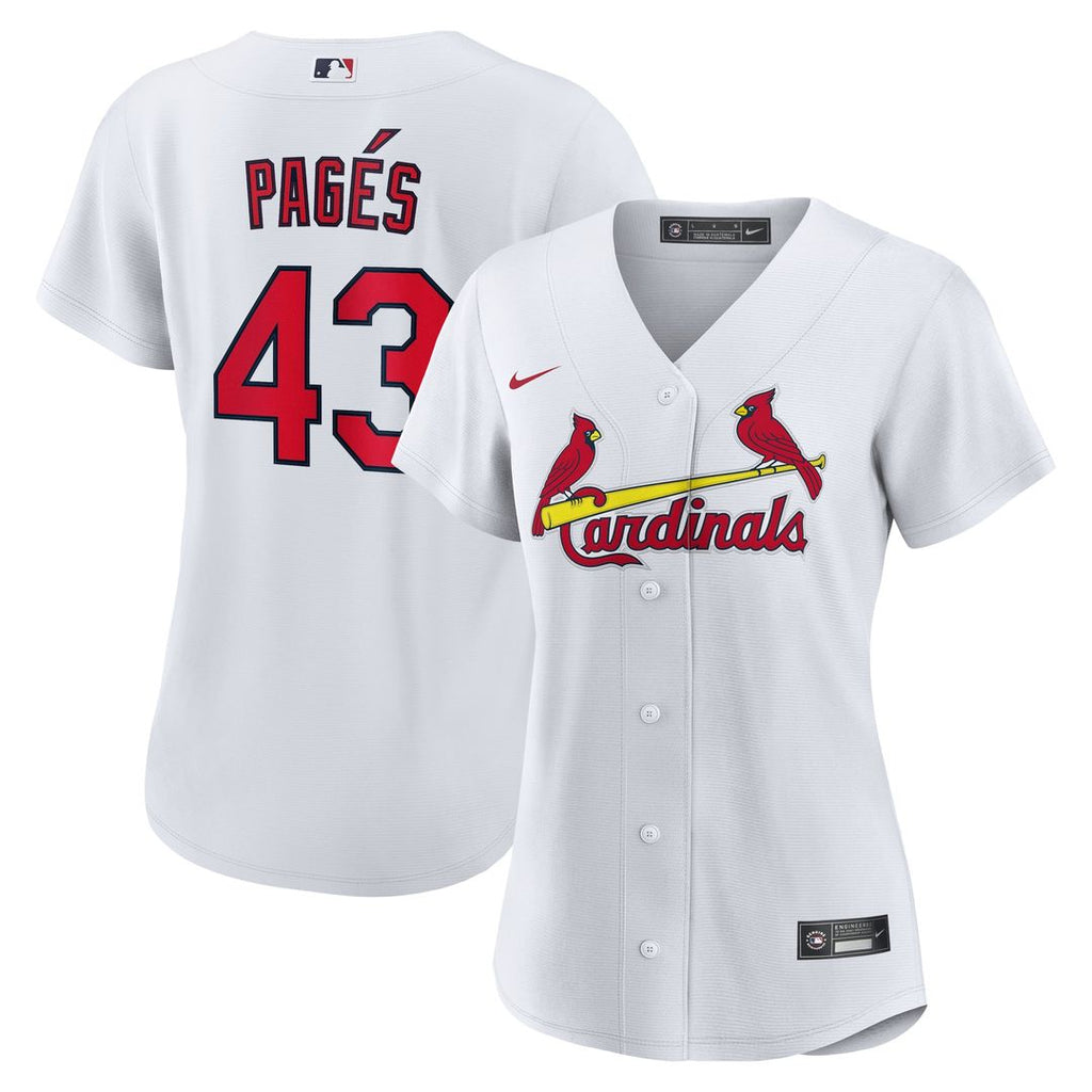St. Louis Cardinals Pedro Pagés Women's Home Replica Jersey — White