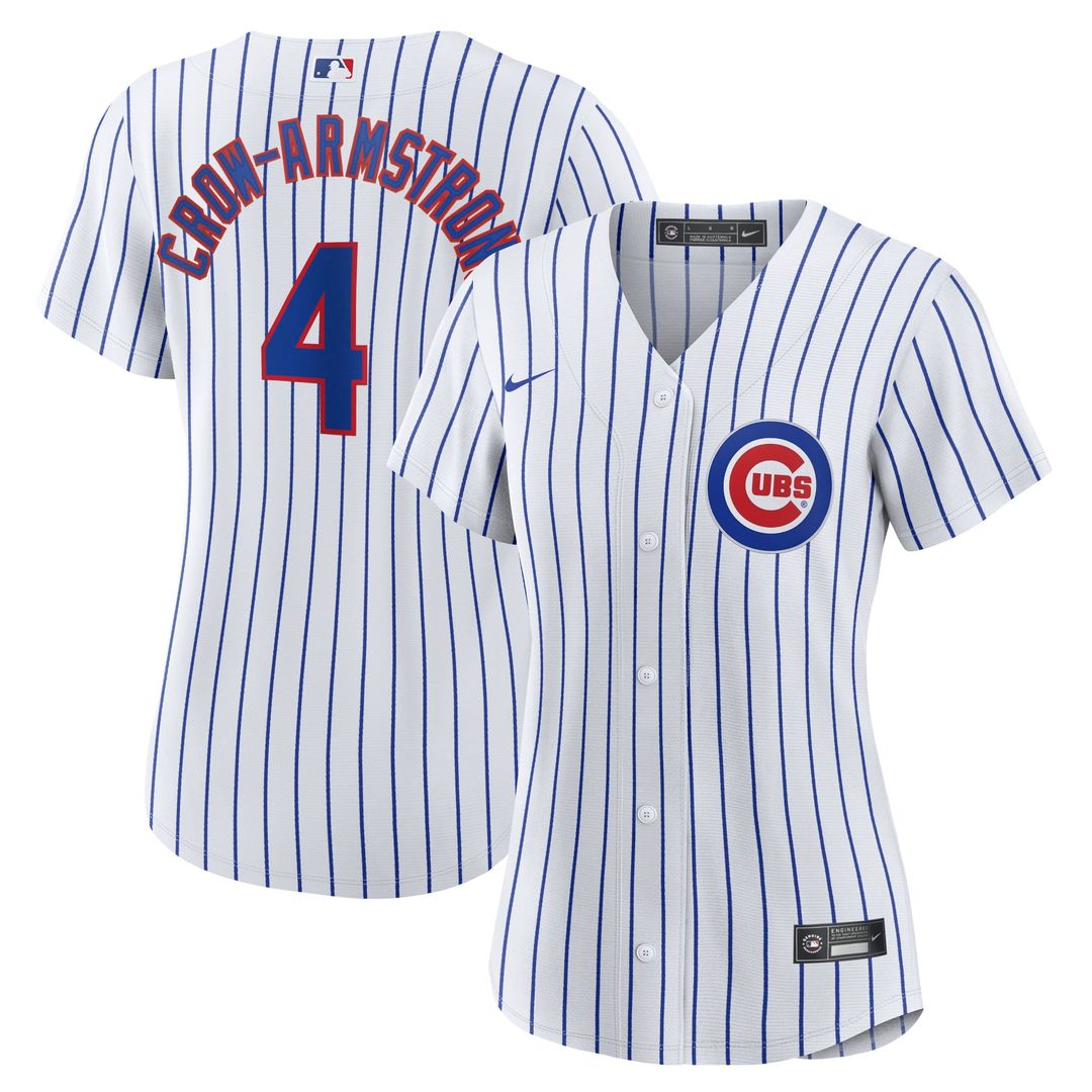 Chicago Cubs Pete Crow - Armstrong Women's Home Replica Jersey — White