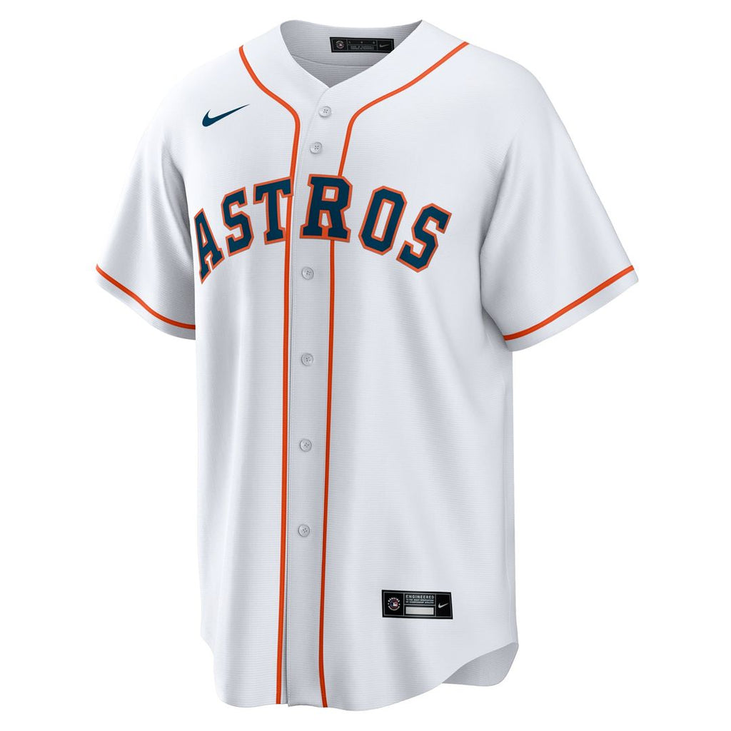 Houston Astros Hunter Brown Home Replica Jersey — White