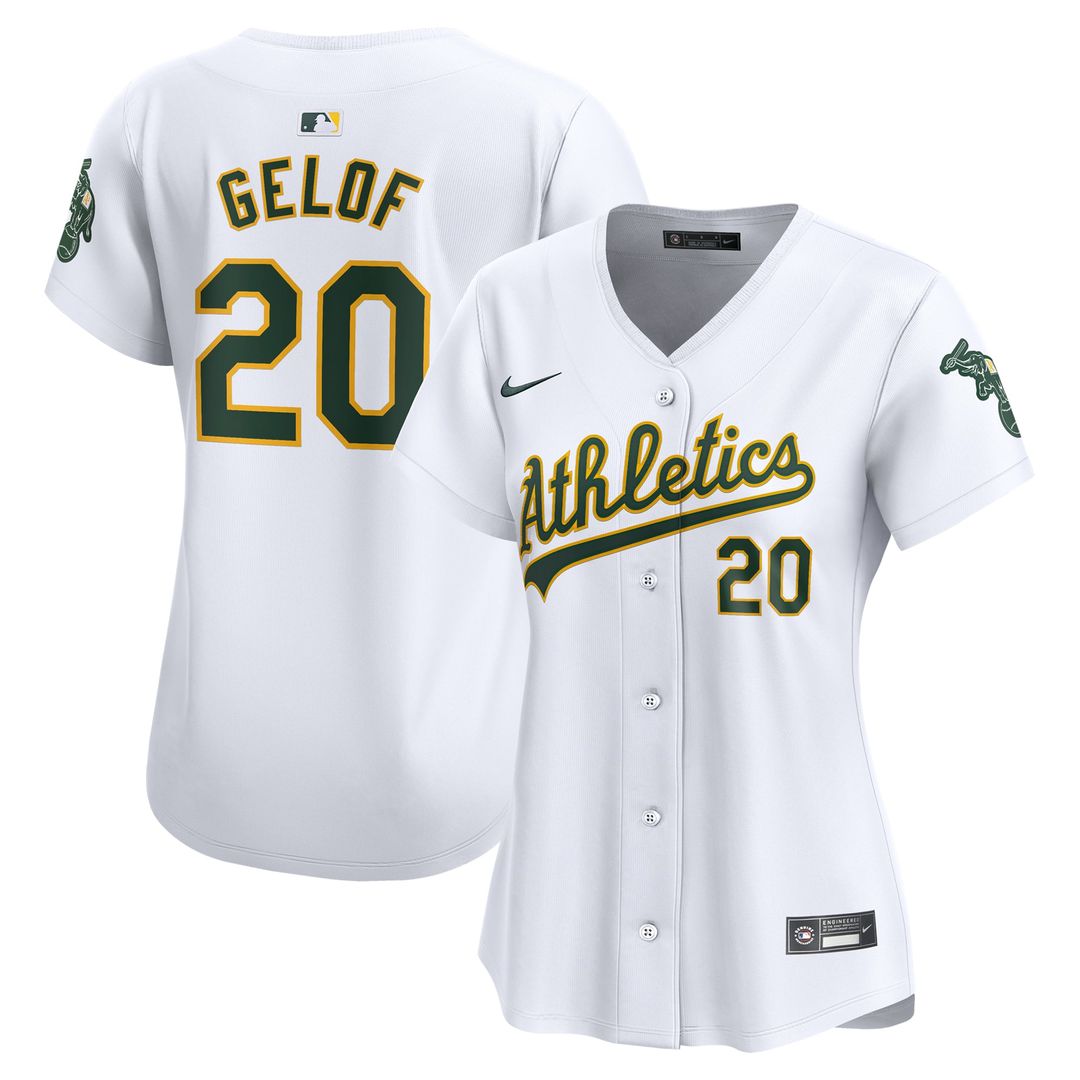 Athletics Zack Gelof Women's Home Limited Jersey — White