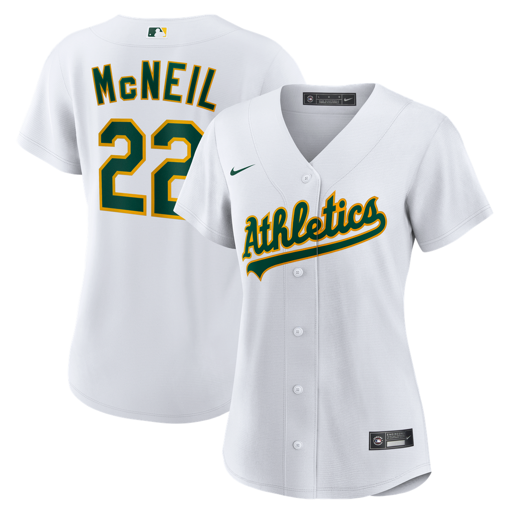 Athletics Jeff McNeil Women's Home Replica Jersey — White
