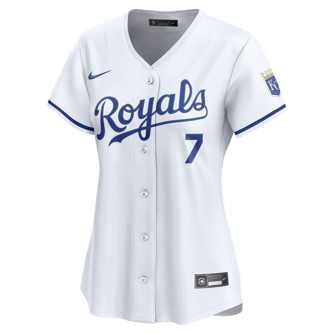 Kansas City Royals Bobby Witt Jr. Women's Home Limited Jersey — White