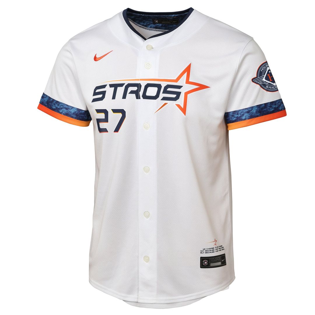 Houston Astros Jose Altuve Youth 2025 City Connect Limited Jersey — White