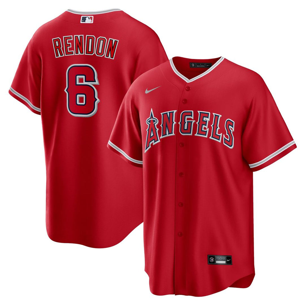 Los Angeles Angels Anthony Rendon Alternate Replica Player Name Jersey — Red