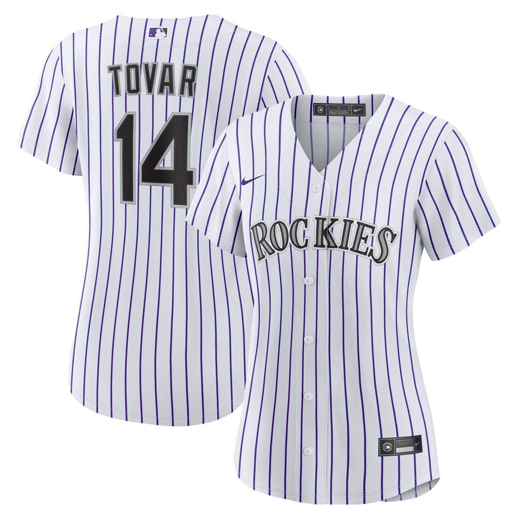 Colorado Rockies Ezequiel Tovar Women's Home Replica Jersey — White