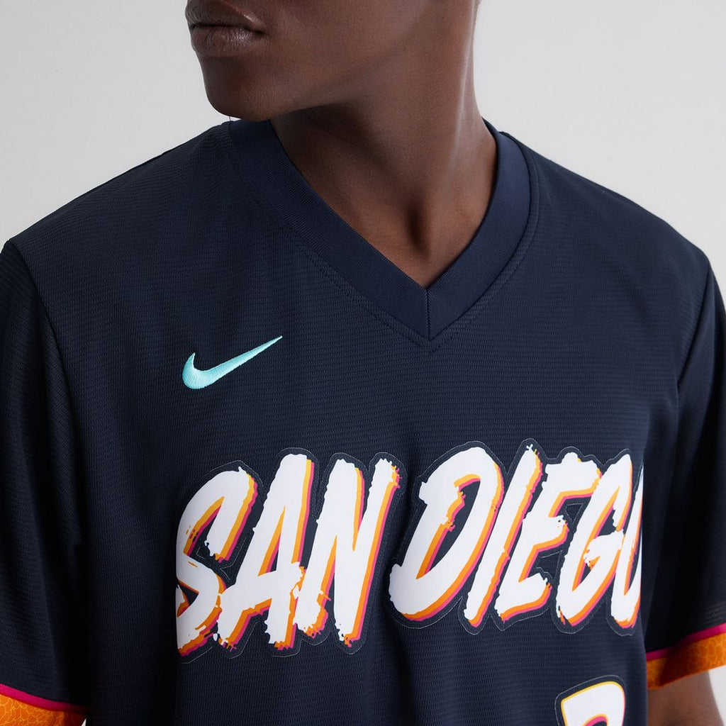 San Diego Padres Xander Bogaerts 2026 City Connect Stadium Jersey — Obsidian