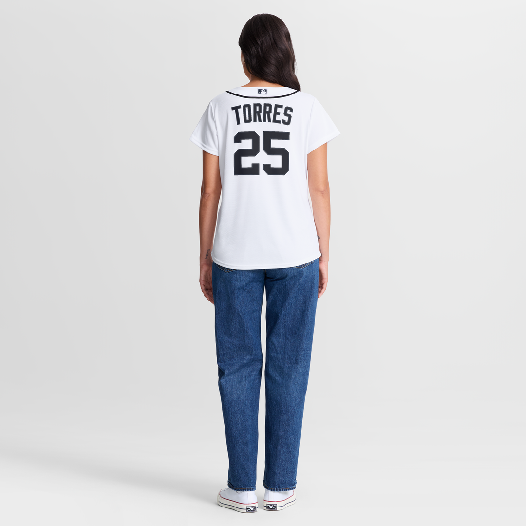 Detroit Tigers Gleyber Torres Women's Home Replica Jersey — White