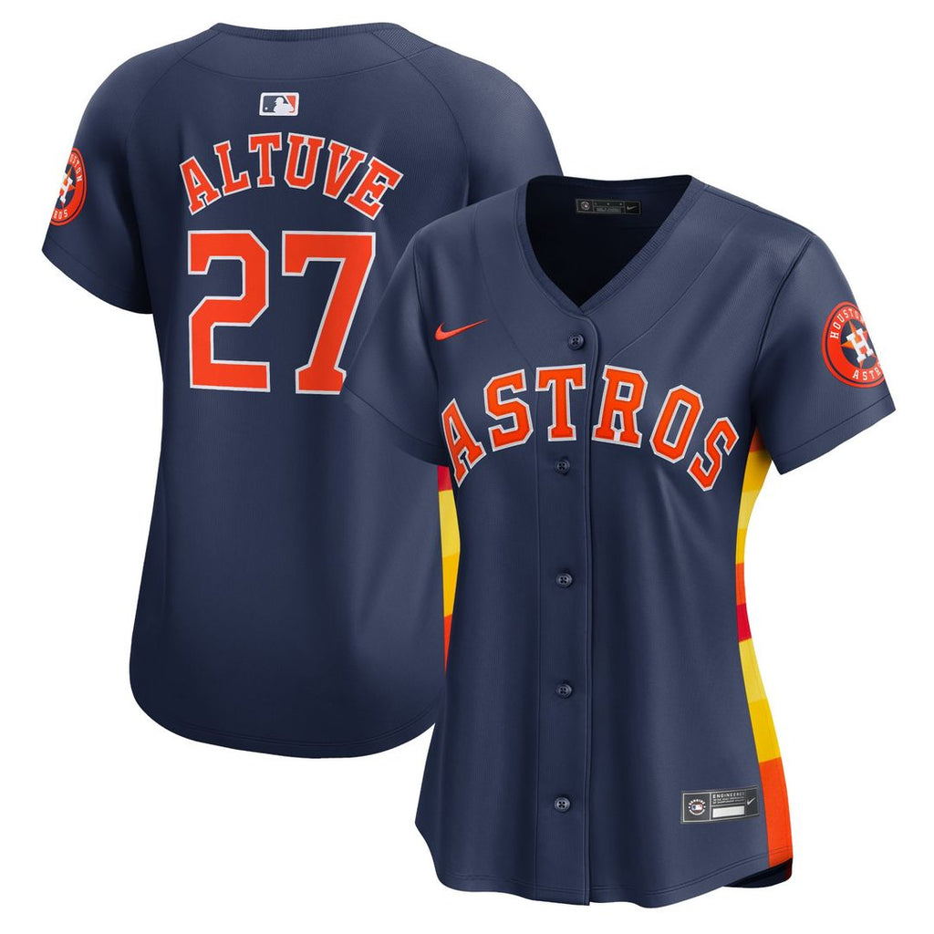 Houston Astros Jose Altuve Women's Alternate Limited Jersey — Navy