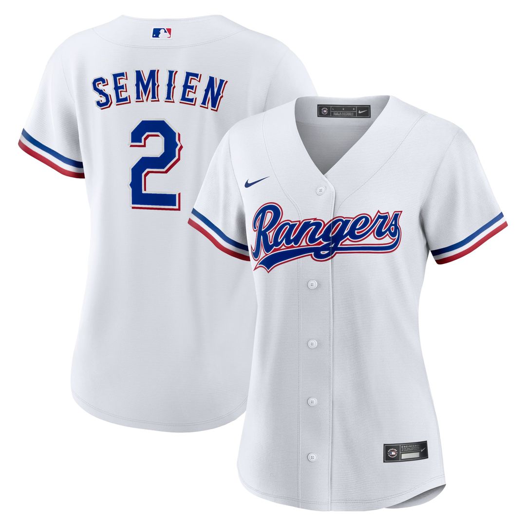 Texas Rangers Marcus Semien Women's Home Replica Jersey — White