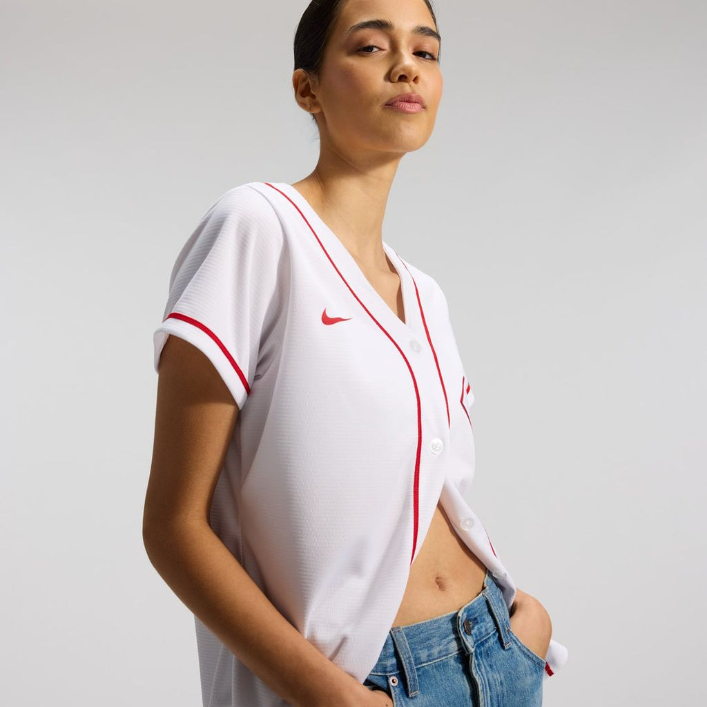Cincinnati Reds Elly De La Cruz Women's Home Replica Jersey — White